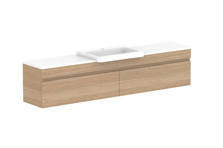 Glacier Lite SR All Drawer Slim 1800 WH Centre Bowl - CP