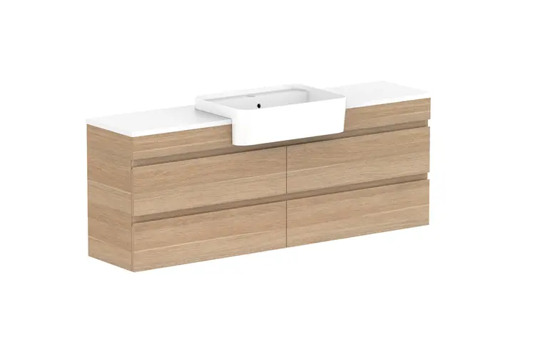 Glacier Pro SR All Drw Twin 1500 WH C CS (CAESARSTONE FINISH)