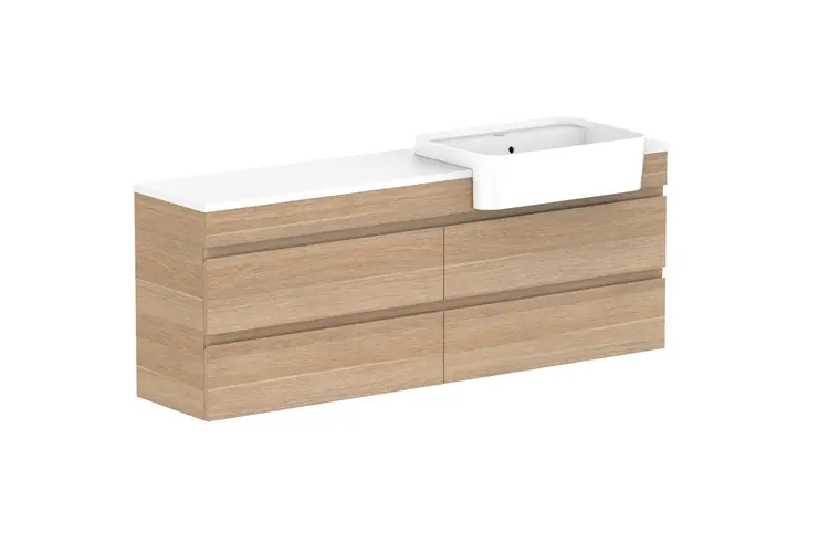 Glacier Pro SR All Drw Twin 1500 WH R CS (CAESARSTONE FINISH) 