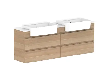 Glacier Caesarstone finish Lite SR All Drw Twin 1500WH D CS  