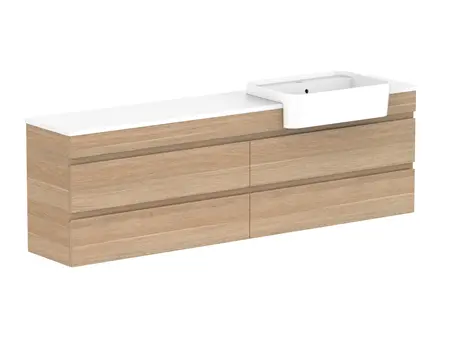 Glacier Caesarstone finish Lite SR All Drw Twin 1800WH R CS 