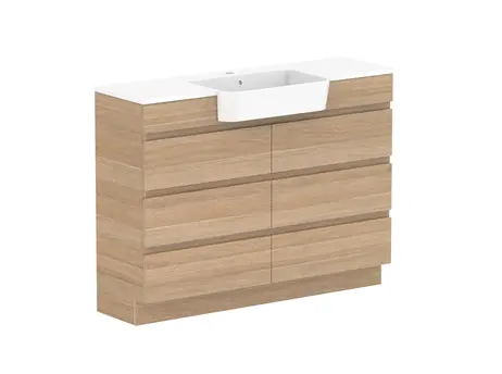 Glacier Customizable Premium Lite SR All Drw Trio 1200WK C CP 