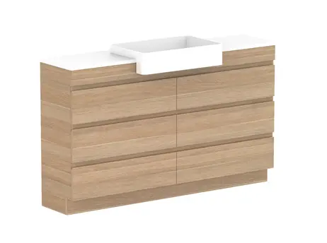 Glacier Caesarstone finish Lite SR All Drw Trio 1500WK C CS 