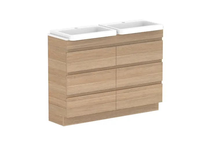 Glacier Pro SR All Drw Trio 1200 WITH KICKBOARD D CS (CAESARSTONE FINISH)  