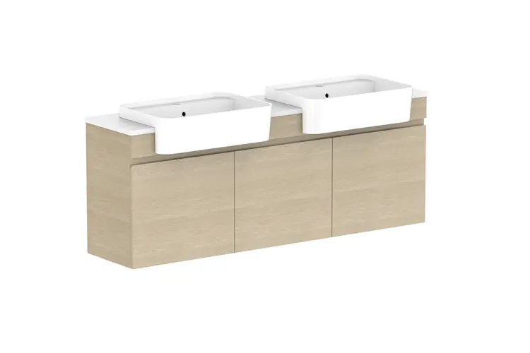 Glacier Lite SR All Door Twin 1500WH Double Bowl - CP