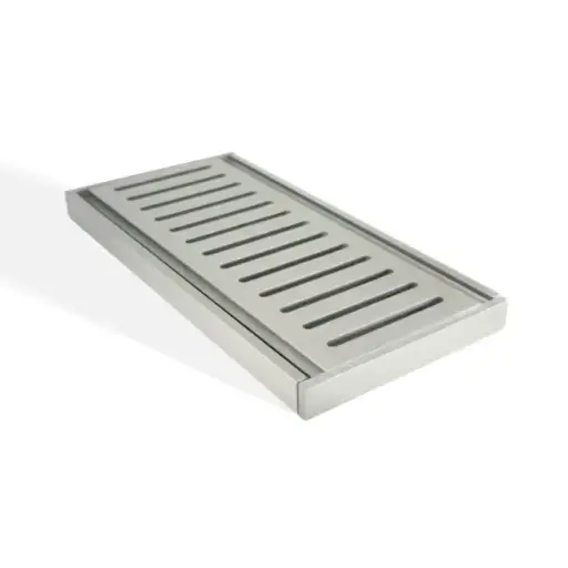 [MS-14GRT-N] 100x100x14mm Brushed Nickel Ezy Flow Floor Grate 
