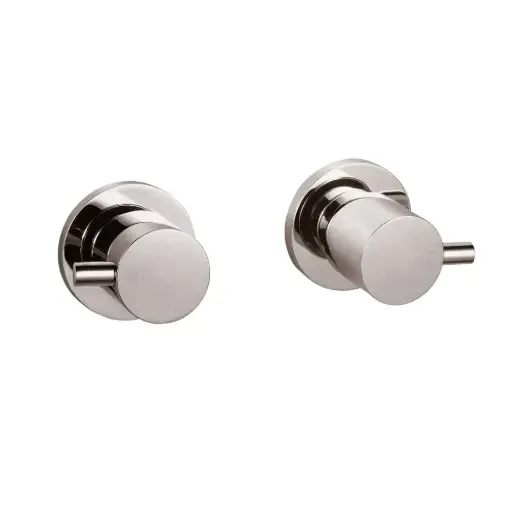 [WT07.05] Pentro Brushed Nickel Round Shower Taps 