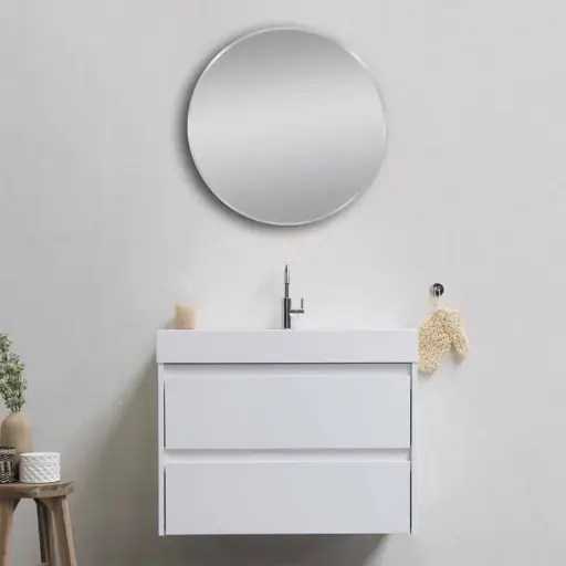 [LM-MBN-R70] 700mm Matte Brushed Nickel Framed Mirror 