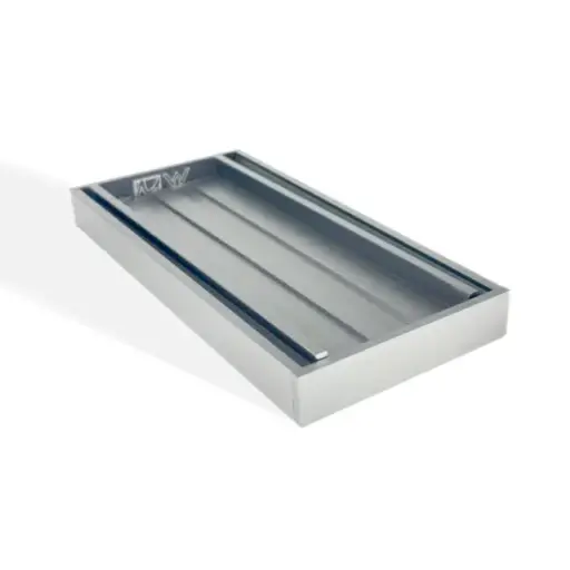 [MS-21TIG-S] 100x100x21mm Brushed Silver Ezy Flow Tile Insert Grate 