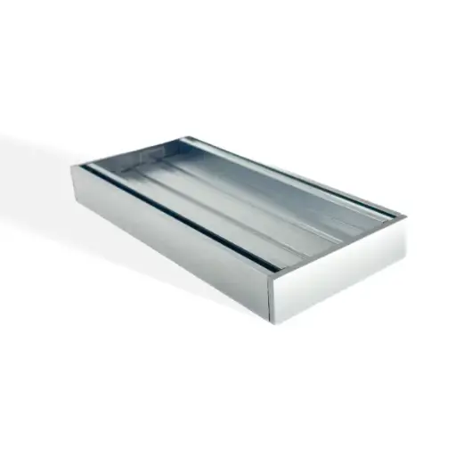 [MS-26TIG-S] 100x100x26mm Brushed Silver Ezy Flow Tile Insert Grate 
