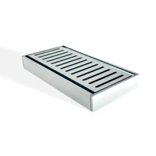[MS-26GRT-S] 100x100x26mm Brushed Silver Ezy Flow Floor Grate 