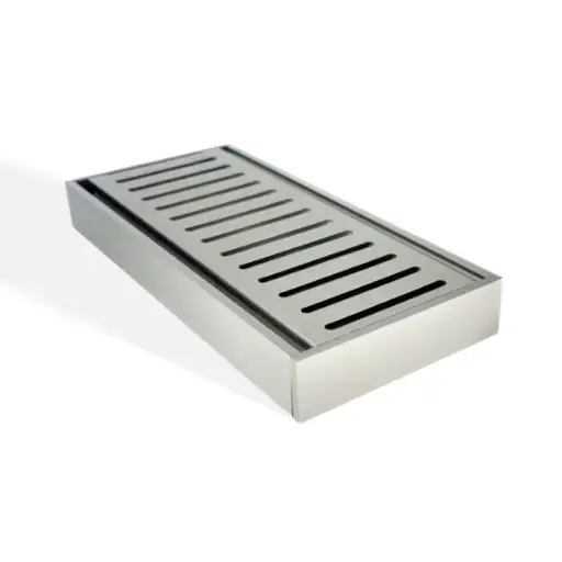 [MS-26GRT-N] 100x100x26mm Brushed Nickel Ezy Flow Floor Grate 