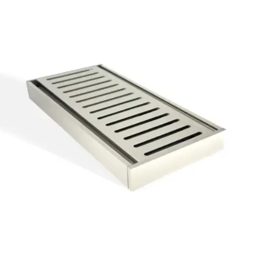 [MS-21GRT-N] 100x100x21mm Brushed Nickel Ezy Flow Floor Grate 