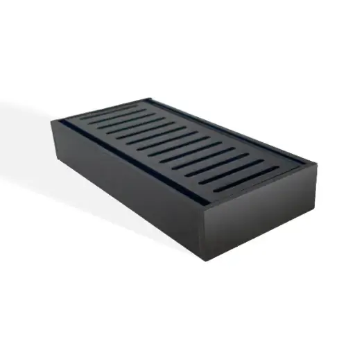 [MS-35GRT-B] 100x100x35mm Brushed Black Ezy Flow Floor Grate 