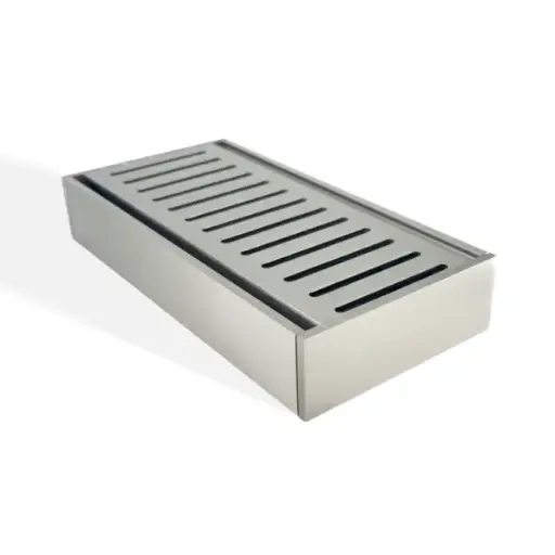 [MS-35GRT-N] 100x100x35mm Brushed Nickel Ezy Flow Floor Grate 