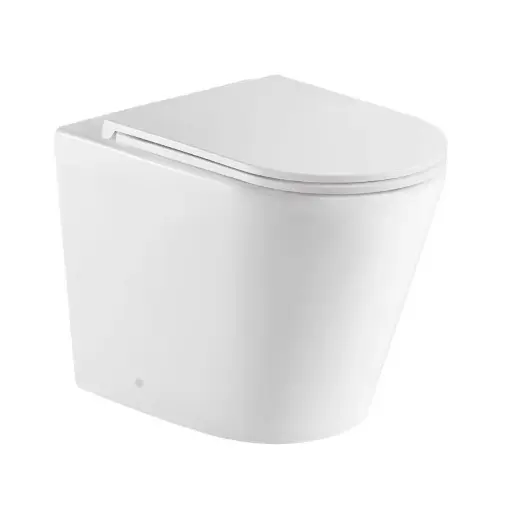 [UN-ZAWFP] ZARA99 580*360*430mm Gloss White Rimless Flushing Wall Faced Floor Pan 