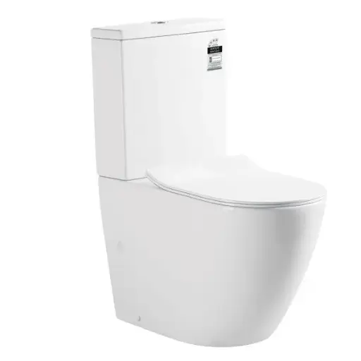 [UN-NP-T3] NORTON 665*360*845mm Gloss White Quiet Flushing Back to Wall Two-piece Toilet Suite 