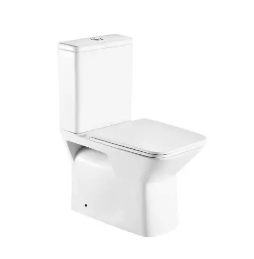 [UN-AP-T1B] ARIA 620*350*800mm Gloss White Rimless Flushing Back to Wall Two-piece Toilet Suite (Bottom Inlet)