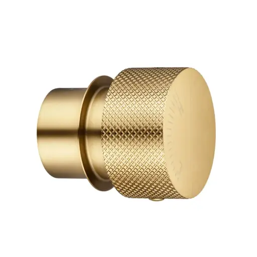 [BUYG0169.HD] Round Brushed Brass Progressive Wall Mixer Handle