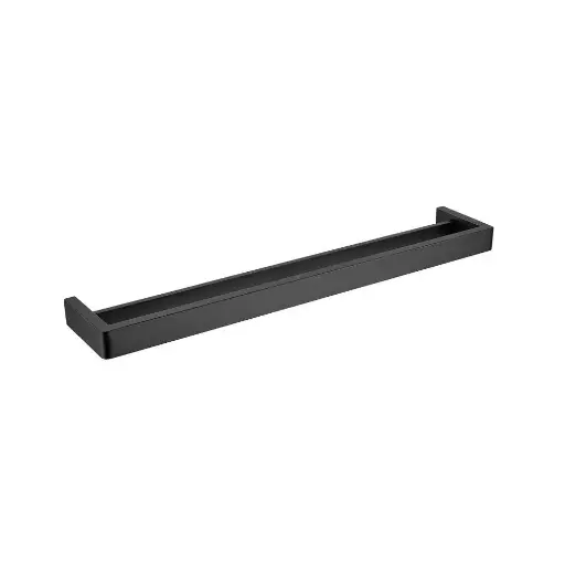 [OX7002.TR] IVANO - 600mm Black Double Towel Rail 