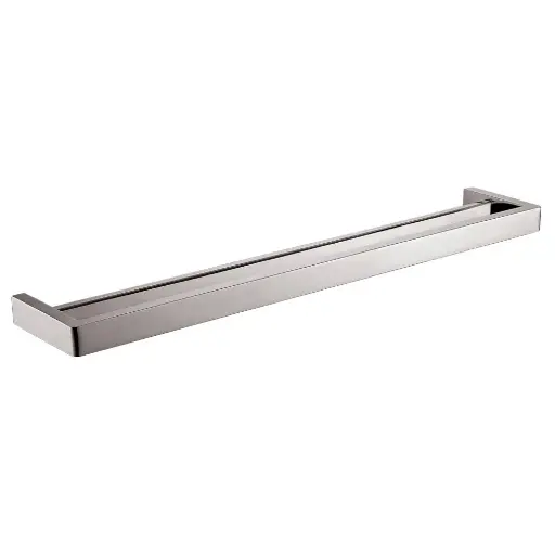 [BU7002.8.TR] IVANO - 800mm Brushed Nickel Double Towel Rail 