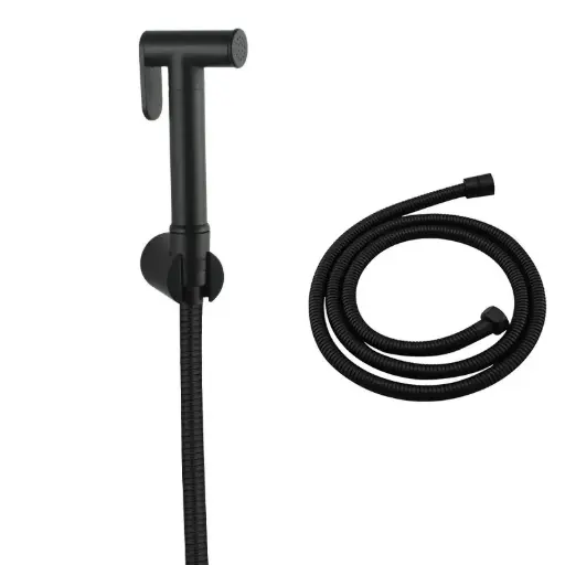 [OX0011E-SS.SH] Black Brass Toilet Bidet