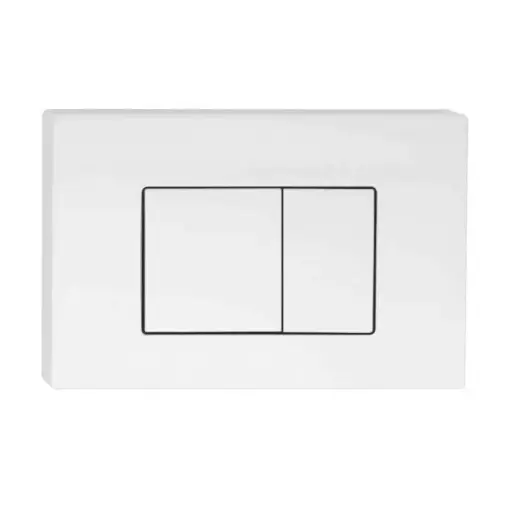 [UN-IWC-BS884-WH] R & T White ABS Push Plate (Square Button) 