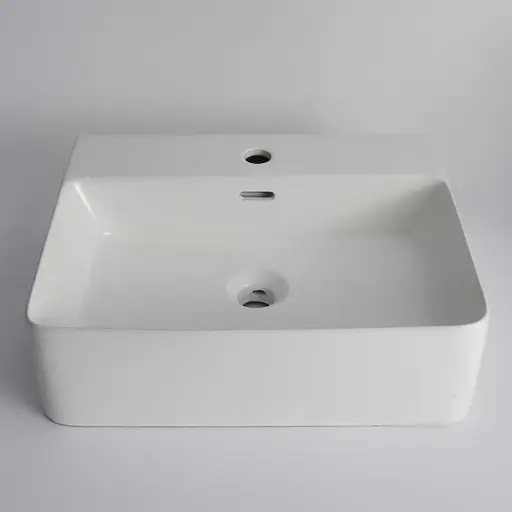 [CLA-SQ-5040] 520x420x155mm Gloss White Wall Hung Basin