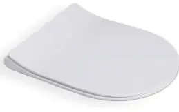 [UN-PSC444] White Thermoset Heavy Duty Soft-close UF Material Curved Slim Seat