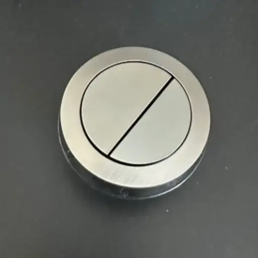 [UN-CBA-BR-GM] Round Gun Metal Grey Cistern Dual Flush Button (for Two-piece Toilet) 
