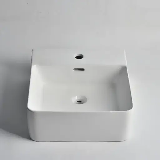 [CLA-WH-42] 420x400x155mm Gloss White Wall Hung Basin