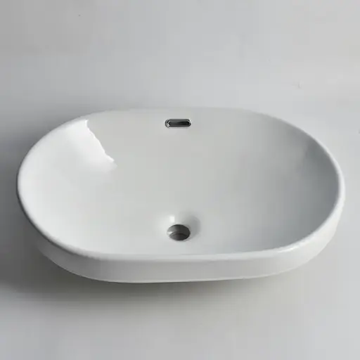 [CLA-SEMI-60] 605x405x180mm Gloss White Insert Basin