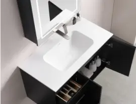 [CH1246DMW-UTH] SPO5-120DCETO Chiefly Solid Surface Stone basin Single hole Matte White