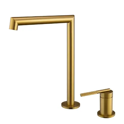 [BUYG0242.BM] CADDENCE - Brushed Brass Split Type Basin Mixer