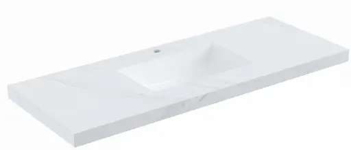 [DU124-TH] 1200*460*50mm CETO Diamond SINTERED top seamless jointed with ceramic basin with tap hole