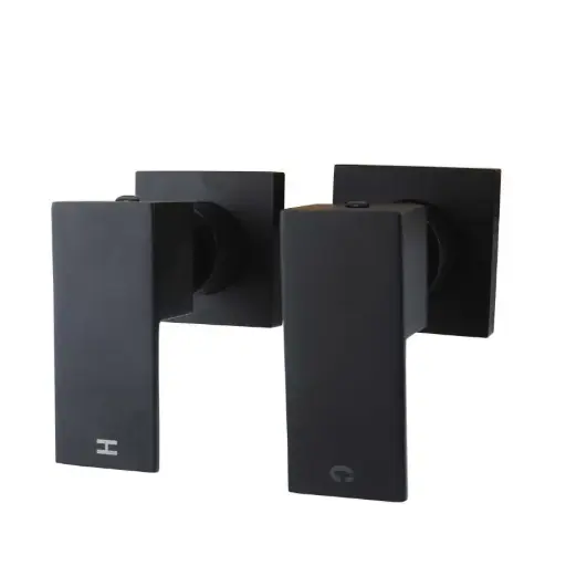 [OX0002.ST] BLAZE Black Shower Wall Taps