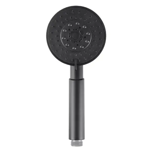 [OX-R4.HHS] Black 5 Function Round Handheld Shower