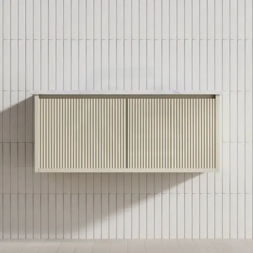 [K95RW-CO] 890*496*380mm Ceto Bellevue Wall Hung Bathroom Vanity Right Hand Drawer Push-to-Open Coastal Oak