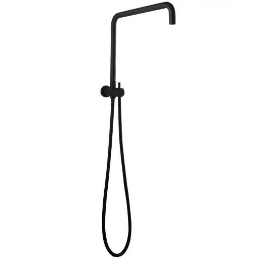 [OX2138.SH.N] Round Black Shower Station without Shower Head and Handheld Shower