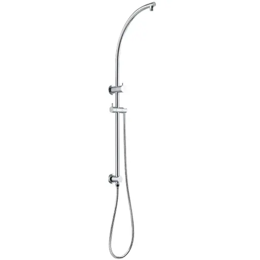 [CH2128.SH.N] Round Chrome Shower Rail without Shower Head and Handheld Shower