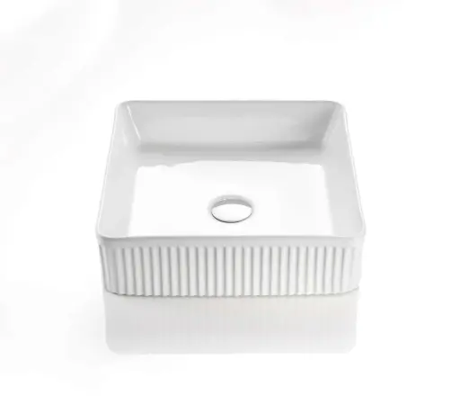 [CA415SQ-MW] Cascade Matte White Square Above Counter Art Basins 