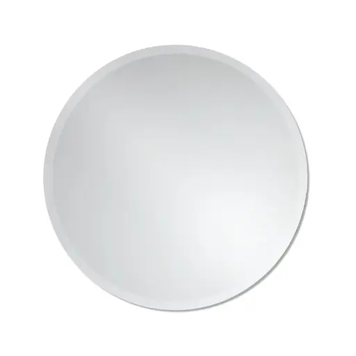 [BM700] Bevel Edge Round Plain Mirror