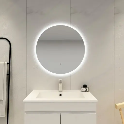[OR700BM-AC] LED backlit mirror with Acrylic strip-700mm