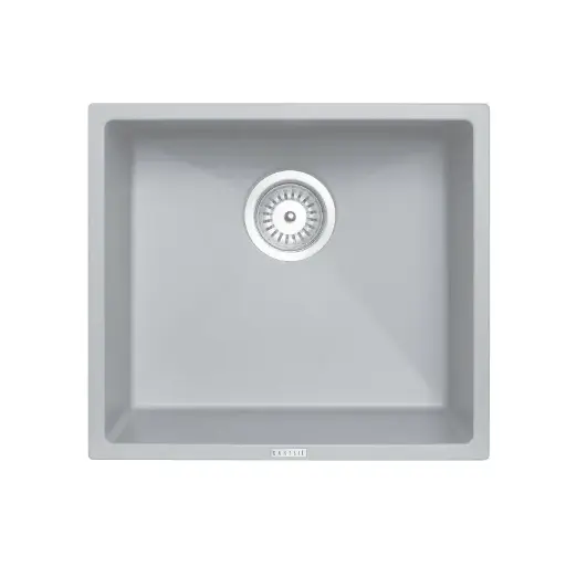 [TWM-MSG] 457x406mm Concrete Grey Granite Single Bowl Kitchen Sink 