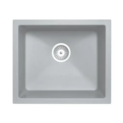 [TWM-SG] 533x457mm Carysil Concrete Grey Single Bowl Granite Kitchen/Laundry Sink Top/Flush/Under Mount