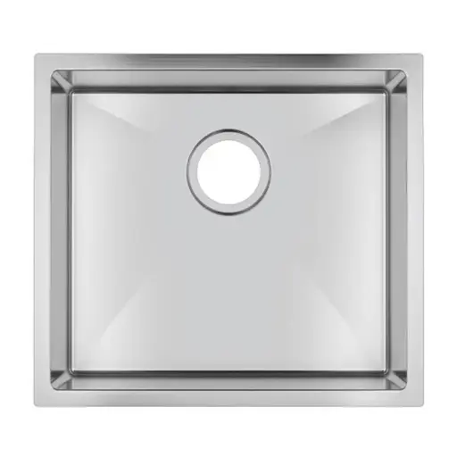 [TWM1] 500x440x230mm Chrome Stainless Steel Single Bowl Kitchen Sink 