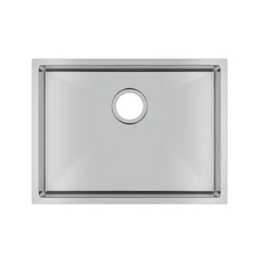 [TWM10] 600x450x230mm Chrome Stainless Steel Single Bowl Kitchen Sink 