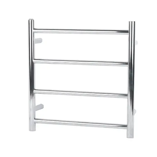 [CH04.R.HTR] Round Chrome Electric Heated Towel Rack – 4 Bars 