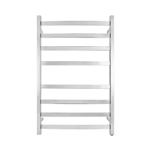 [CH08.S.HTR] Square Chrome Electric Heated Towel Rack – 8 Bars