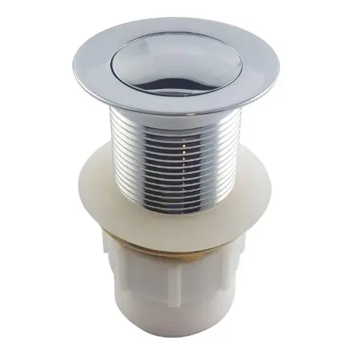 [CH002.PUW] 32/40mm Solid Brass Basin Pop Up Waste – Chrome – No Overflow